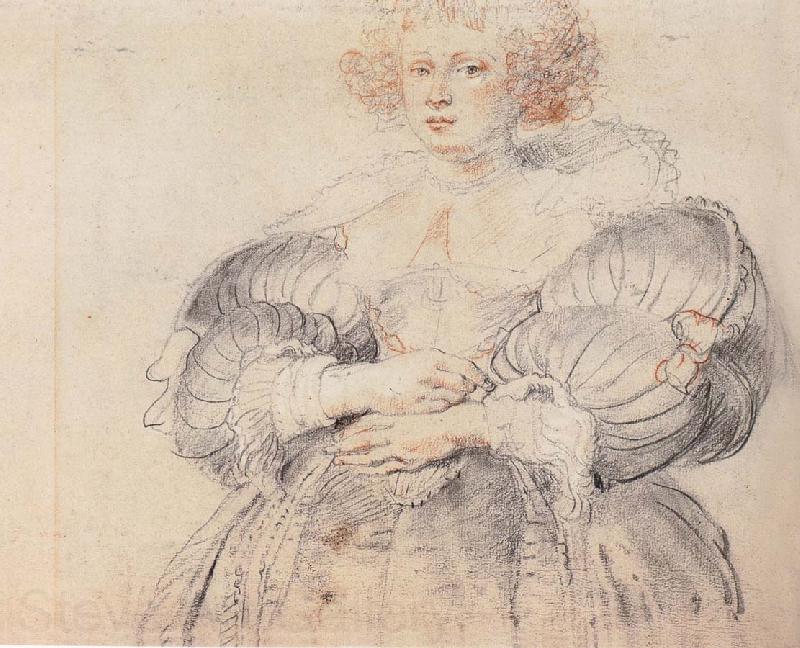 Peter Paul Rubens Girl sketch Norge oil painting art